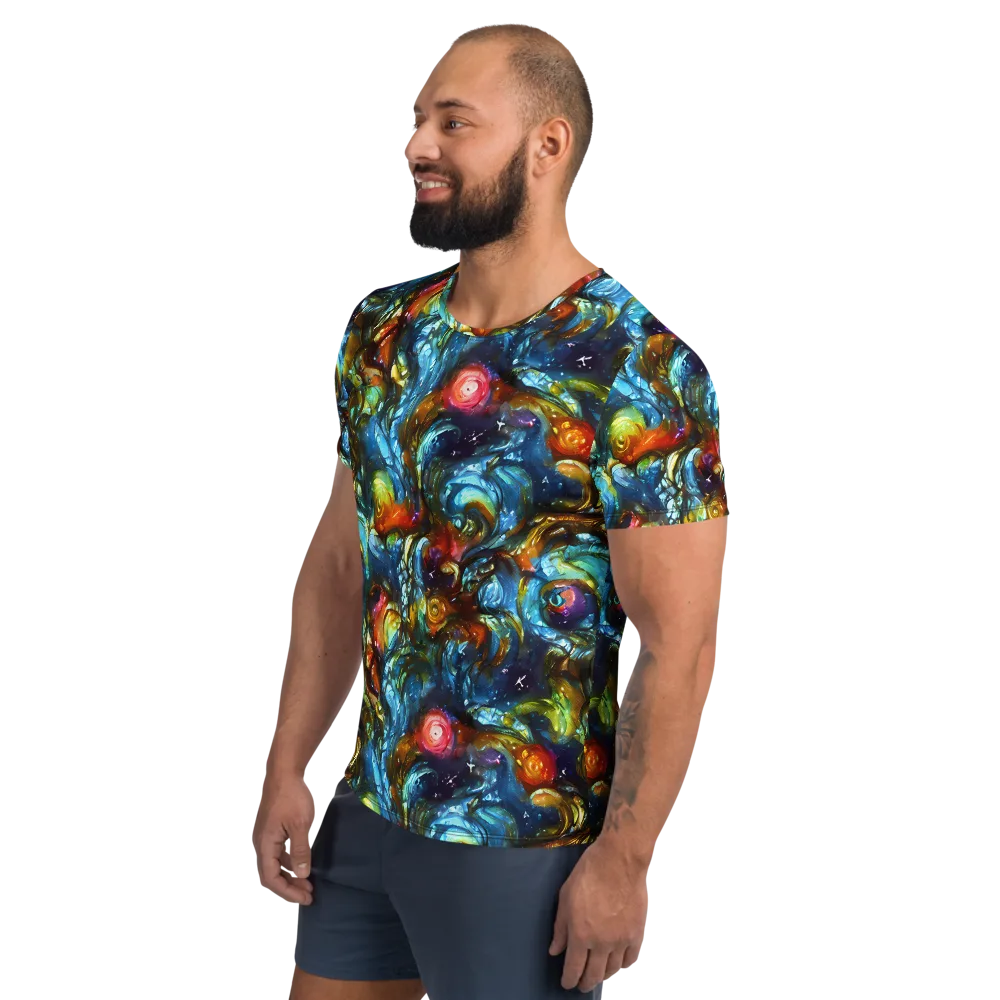 Aurora Alchemy on Men's Athletic T-Shirt — Left
