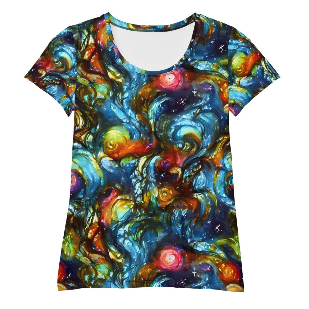 Aurora Alchemy on Women's Athletic T-Shirt — Front