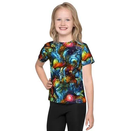 Aurora Alchemy on a Kids Crew Neck T-Shirt