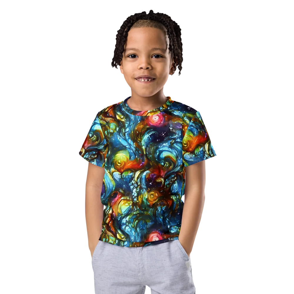 Aurora Alchemy on Kids Crew Neck T-Shirt — Front