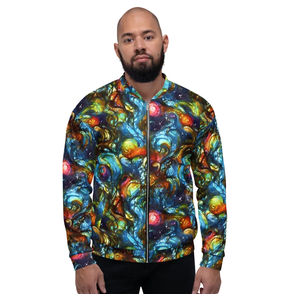 Aurora Alchemy on Bomber Jacket — Front