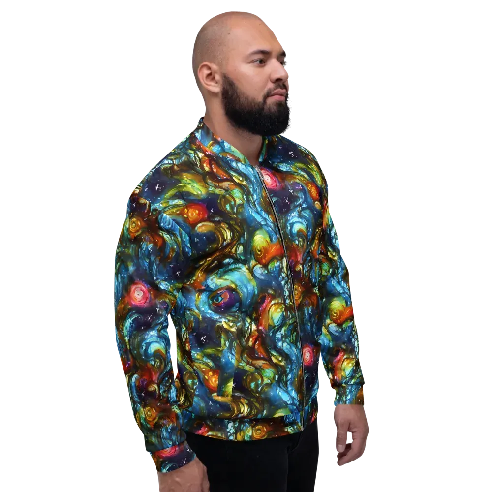 Aurora Alchemy on Bomber Jacket — Right