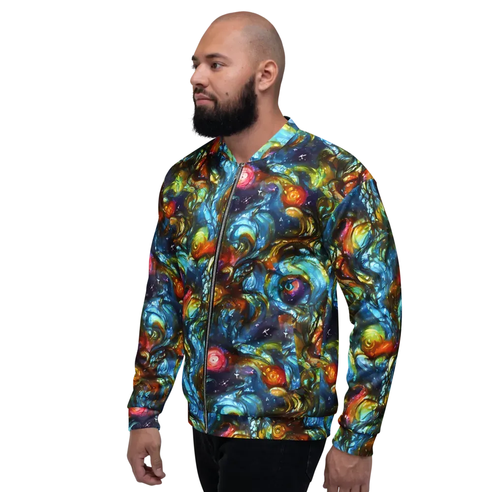 Aurora Alchemy on Bomber Jacket — Left