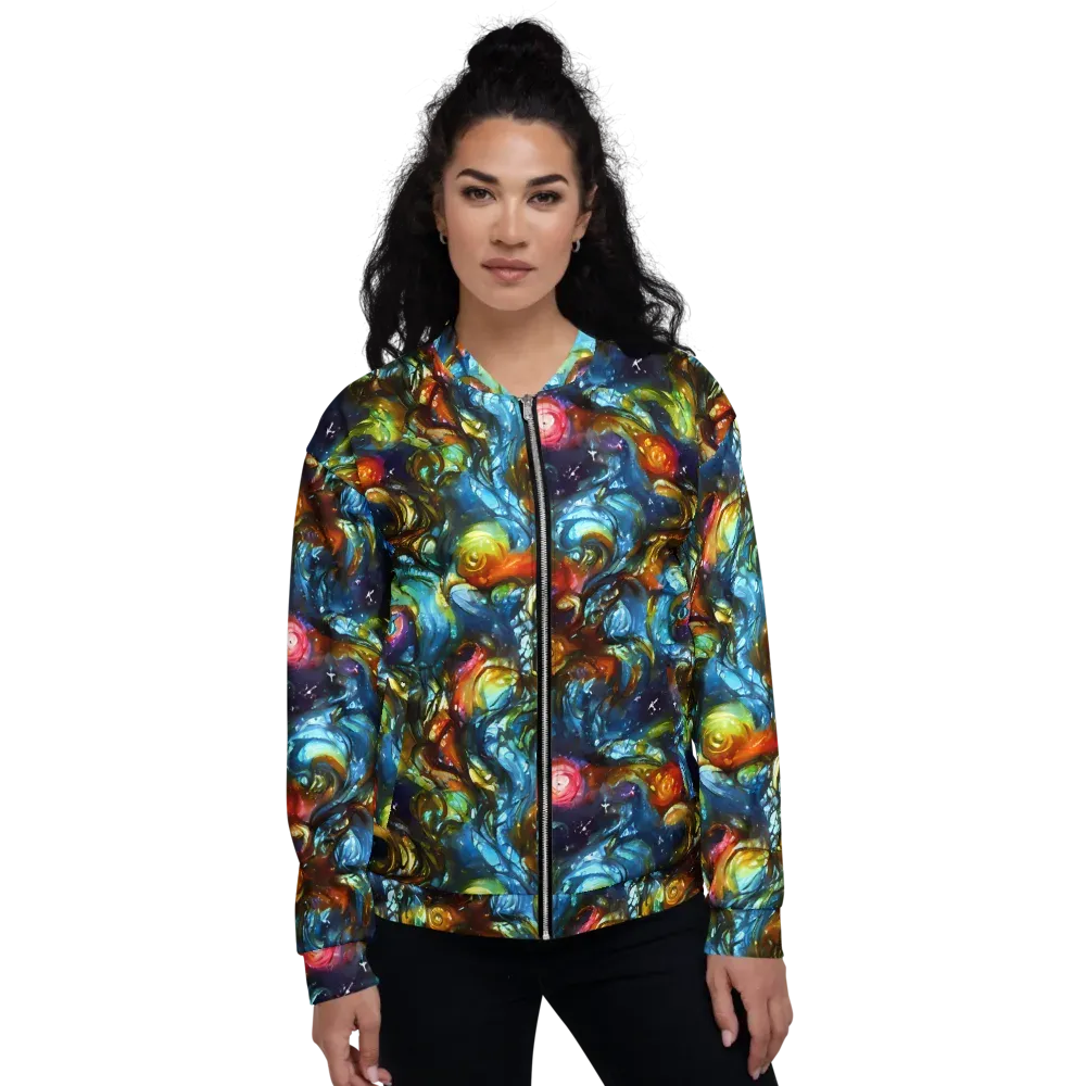 Aurora Alchemy on Bomber Jacket — Front