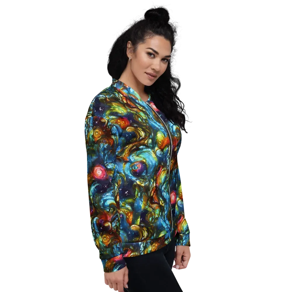 Aurora Alchemy on Bomber Jacket — Right