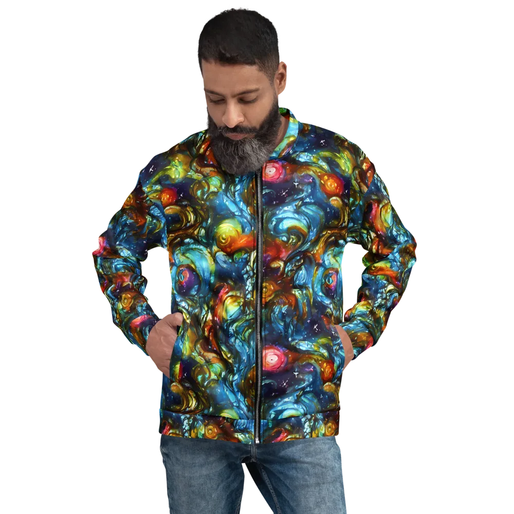 Aurora Alchemy on Bomber Jacket — Front