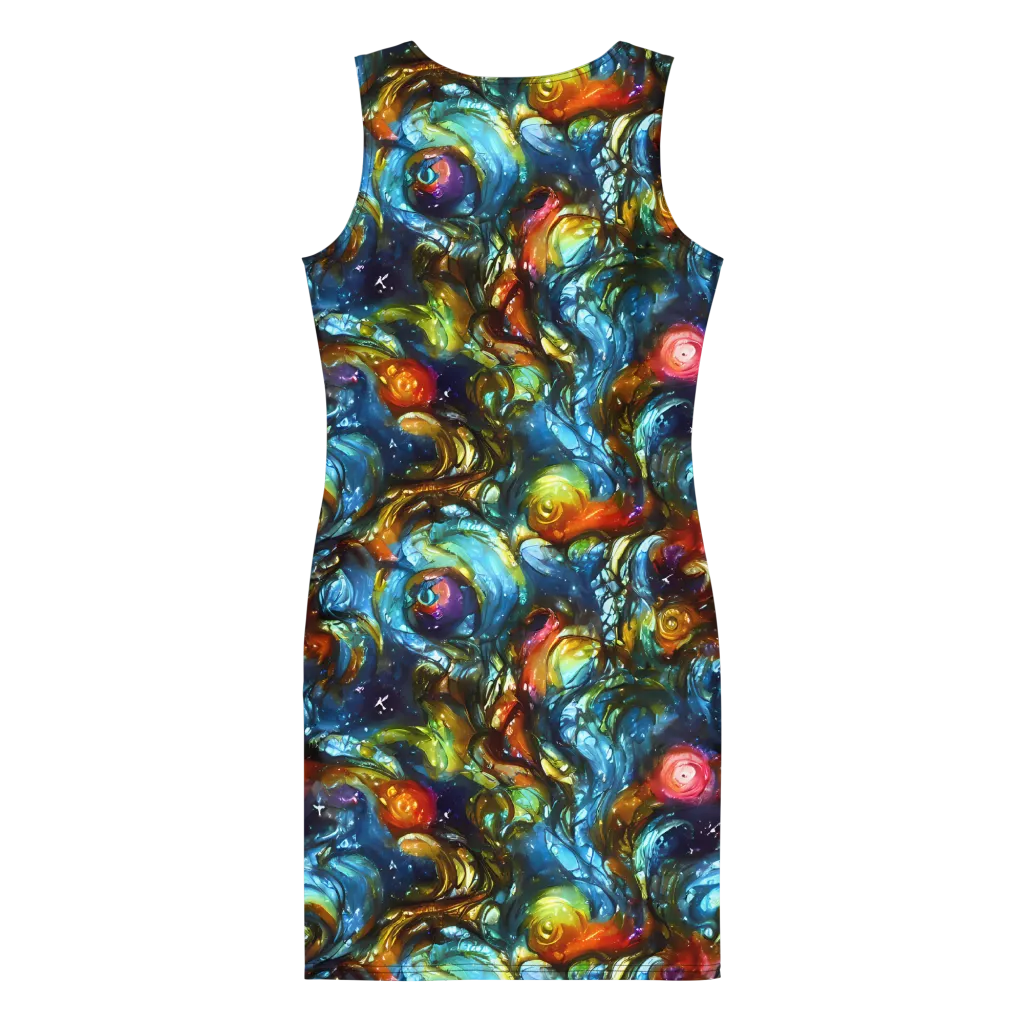 Aurora Alchemy on Bodycon Dress — Back