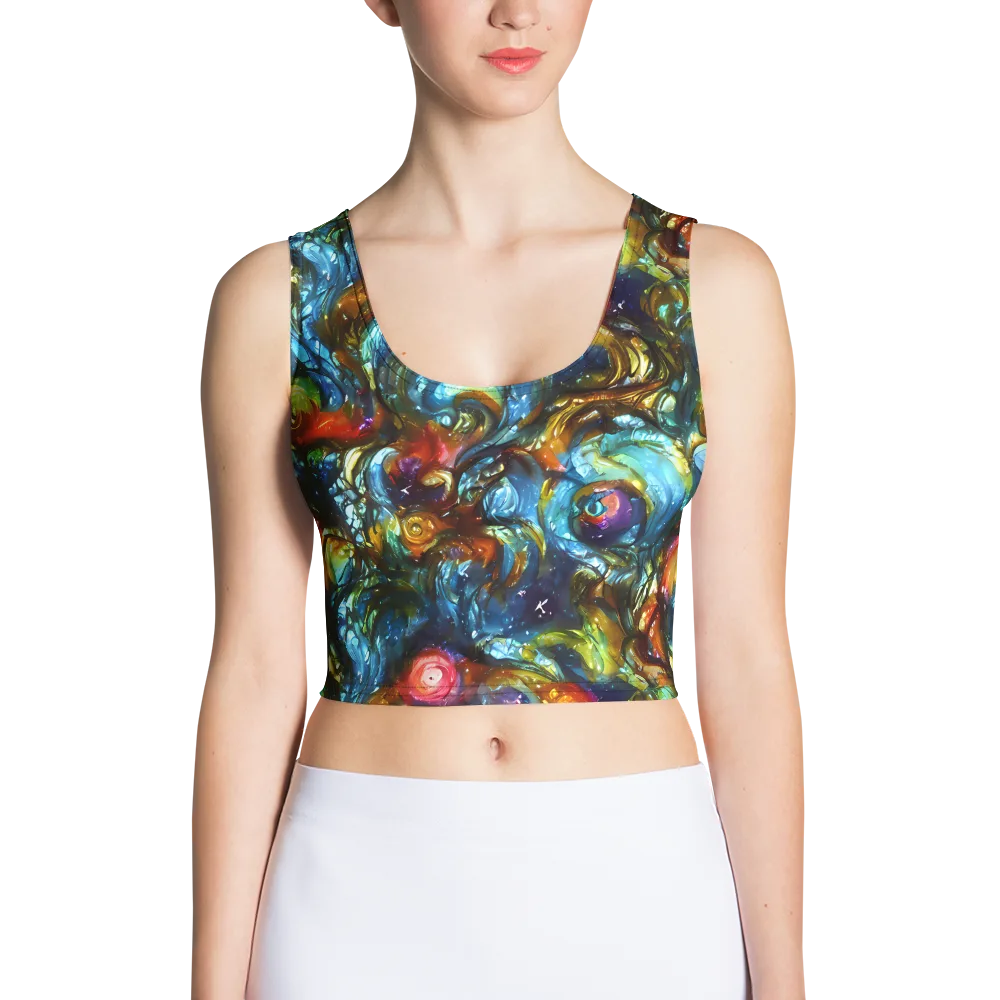 Aurora Alchemy on Crop Top — Front