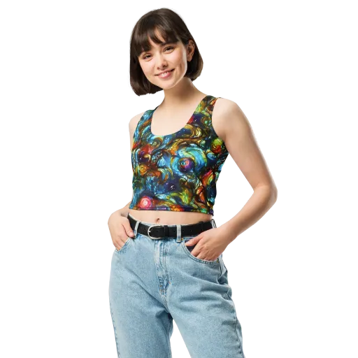Aurora Alchemy on a Crop Top