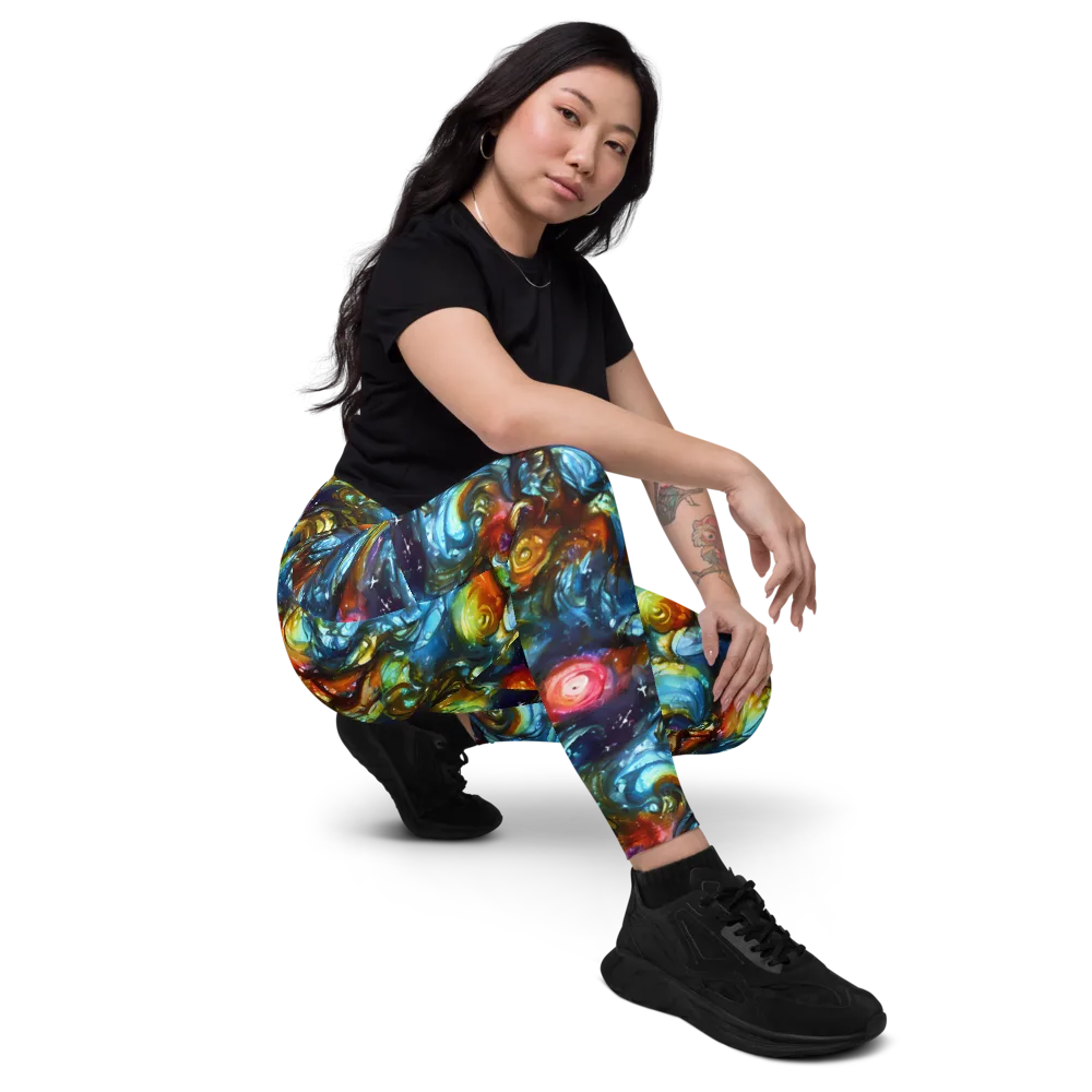 Aurora Alchemy on Leggings with Pockets — Right Front