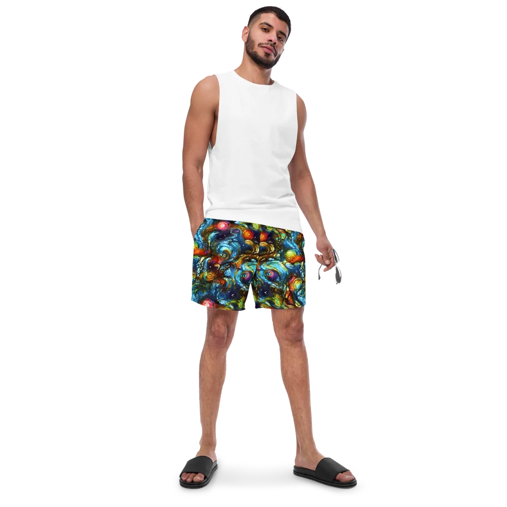 Aurora Alchemy on Swim Trunks — Front