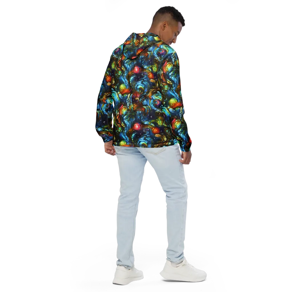 Aurora Alchemy on Men's Windbreaker — Back