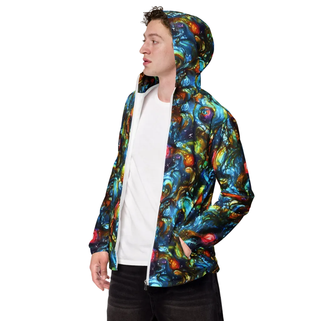Aurora Alchemy on Men's Windbreaker — Left Front