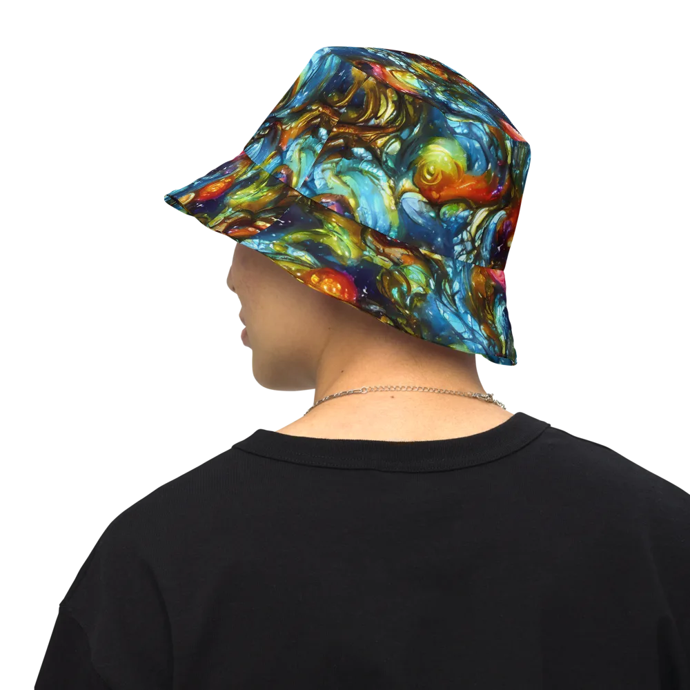 Aurora Alchemy on Reversible Bucket Hat — Back Inside