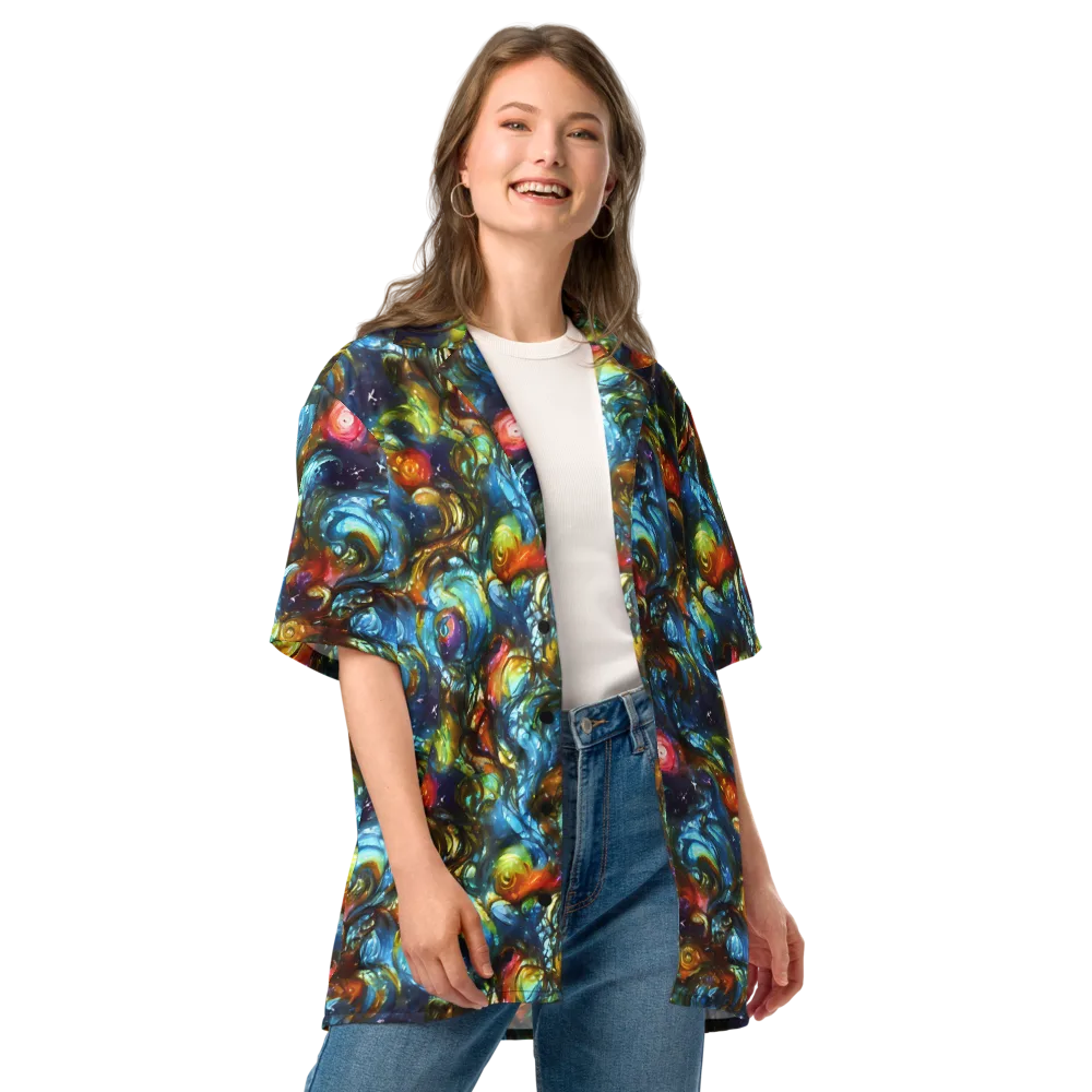 Aurora Alchemy on Button Shirt — Front