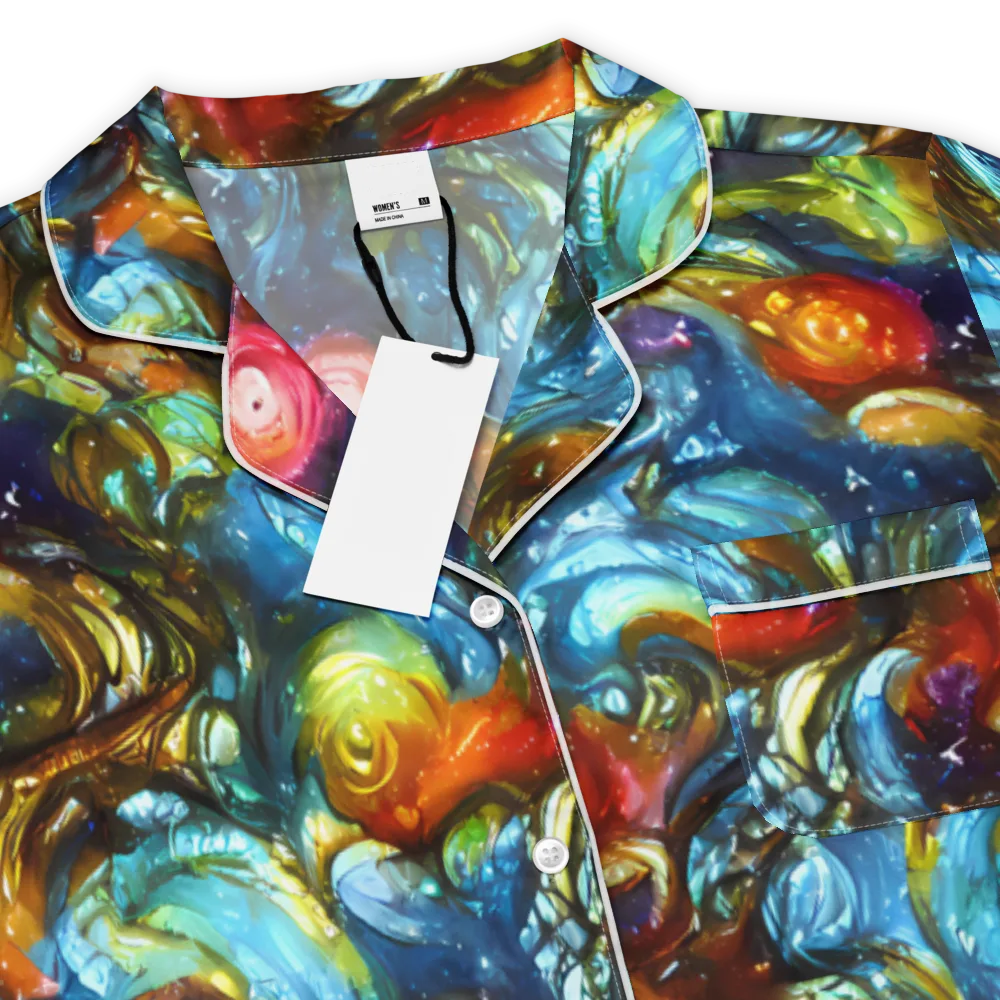 Aurora Alchemy on Women's Short Sleeve Pajama Top — Product details