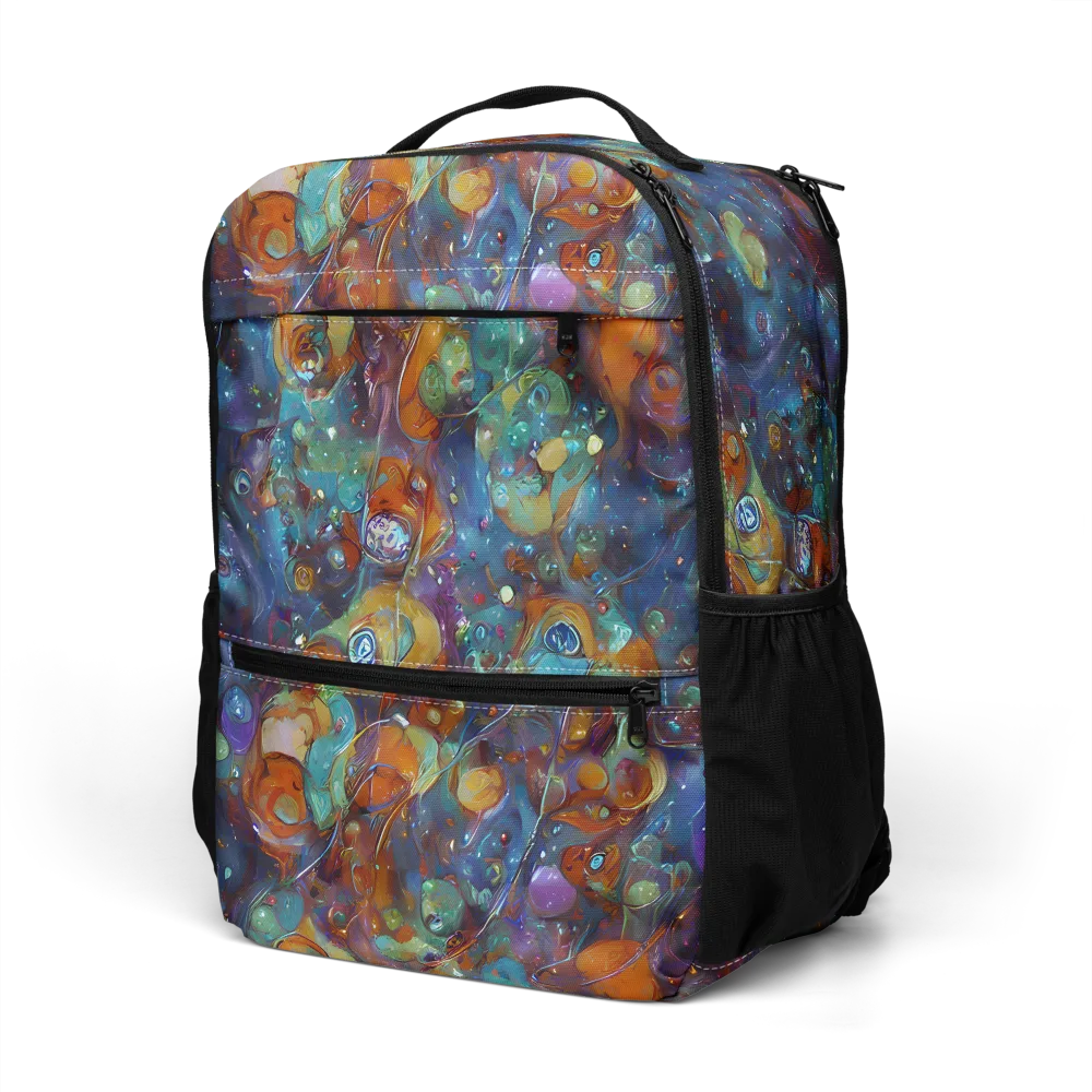 Sapphire Menagerie on Utility Backpack — Left Front