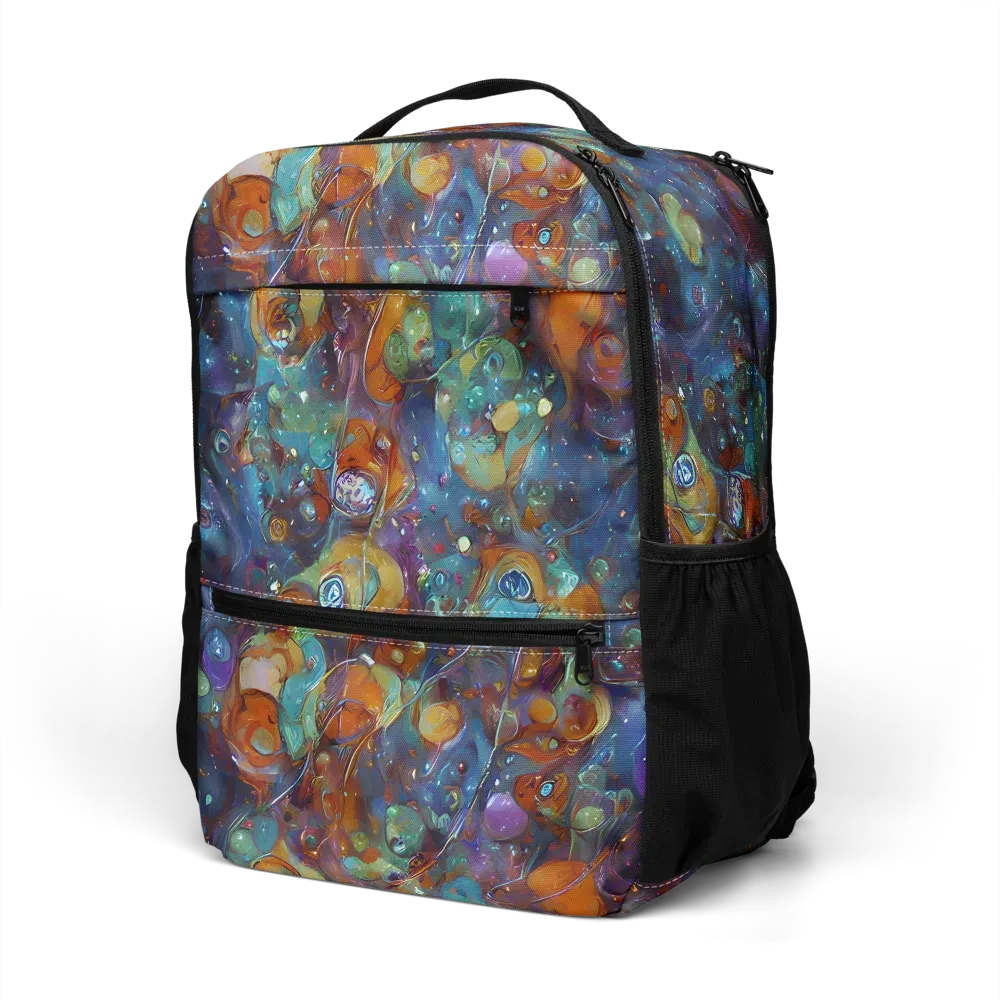 Sapphire Menagerie on Utility Backpack — Left Front