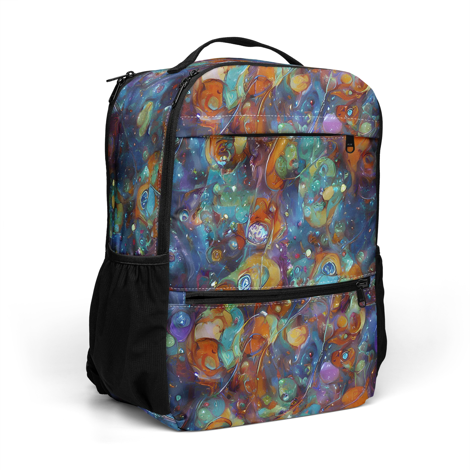 Sapphire Menagerie on Utility Backpack — Right Front