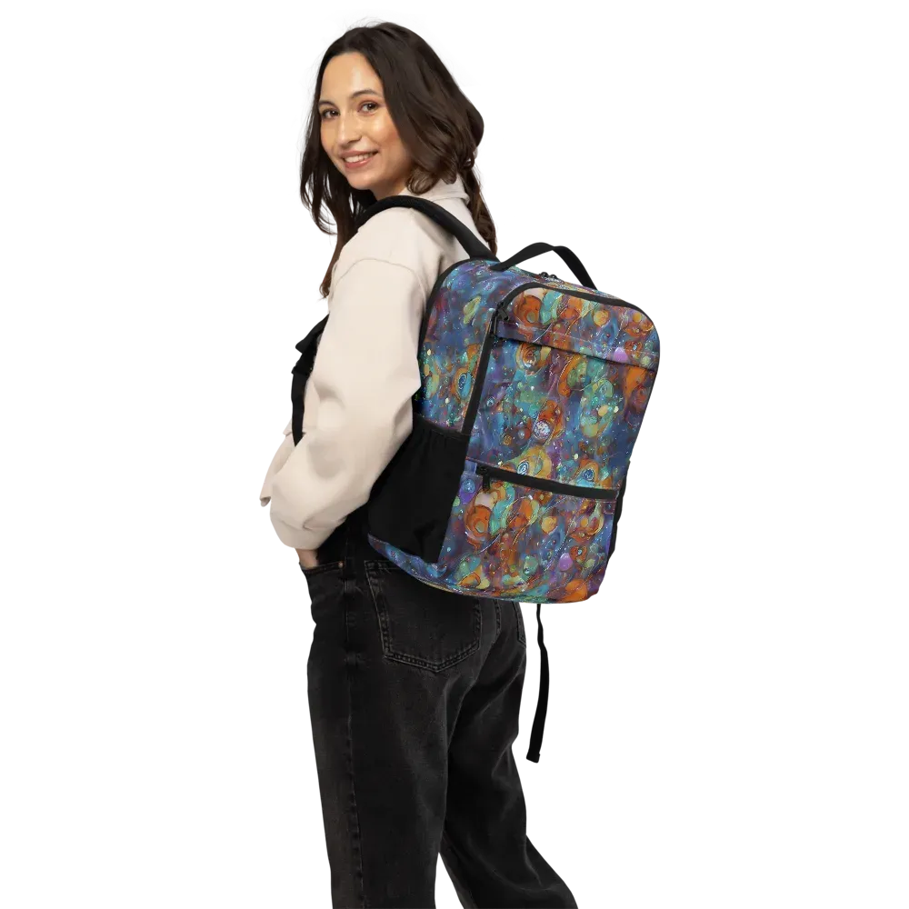 Sapphire Menagerie on Utility Backpack — Back