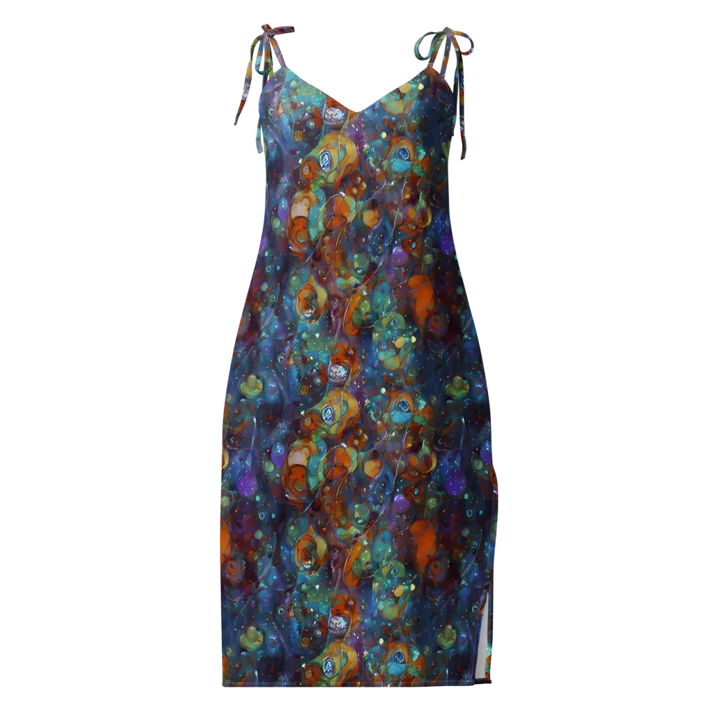Sapphire Menagerie on Slip Dress — Front