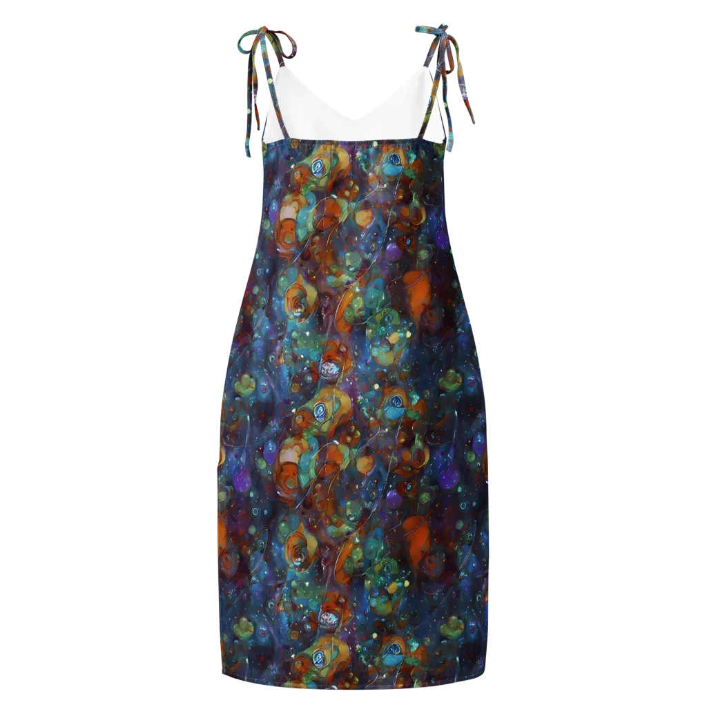 Sapphire Menagerie on Slip Dress — Back