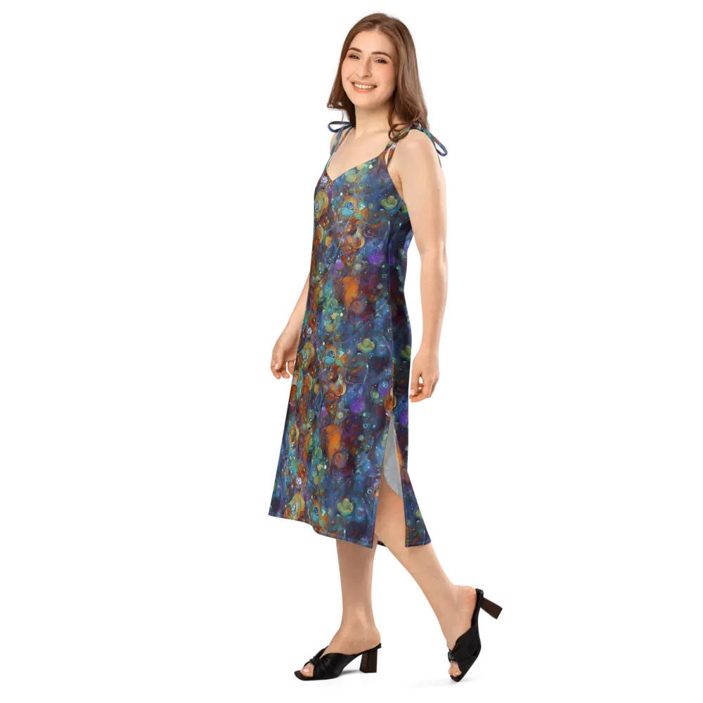 Sapphire Menagerie on Slip Dress — Left Front