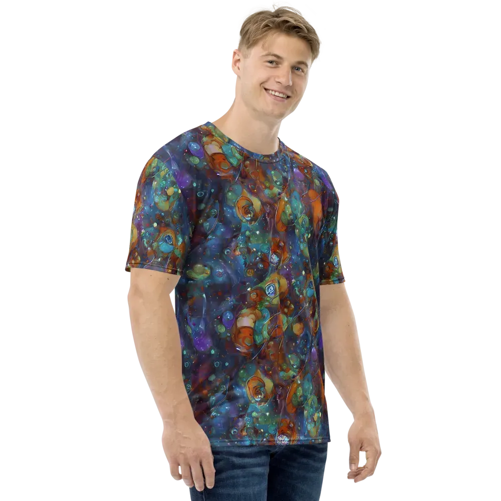 Sapphire Menagerie on Men's Crew Neck T-Shirt — Right