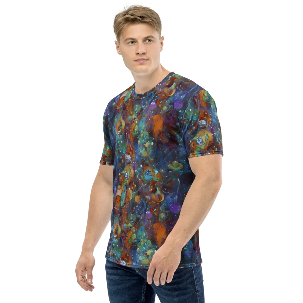 Sapphire Menagerie on Men's Crew Neck T-Shirt — Left