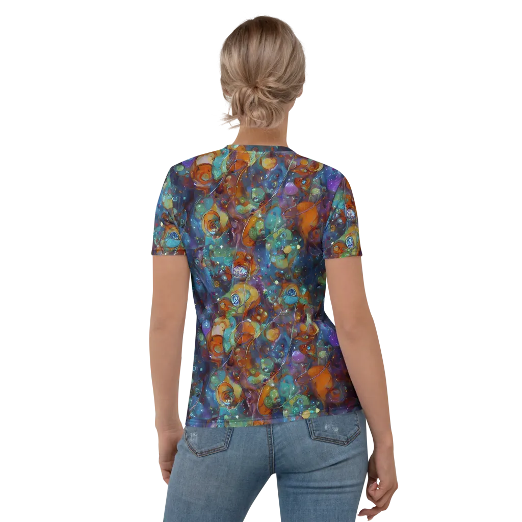 Sapphire Menagerie on Women's Crew Neck T-Shirt — Back