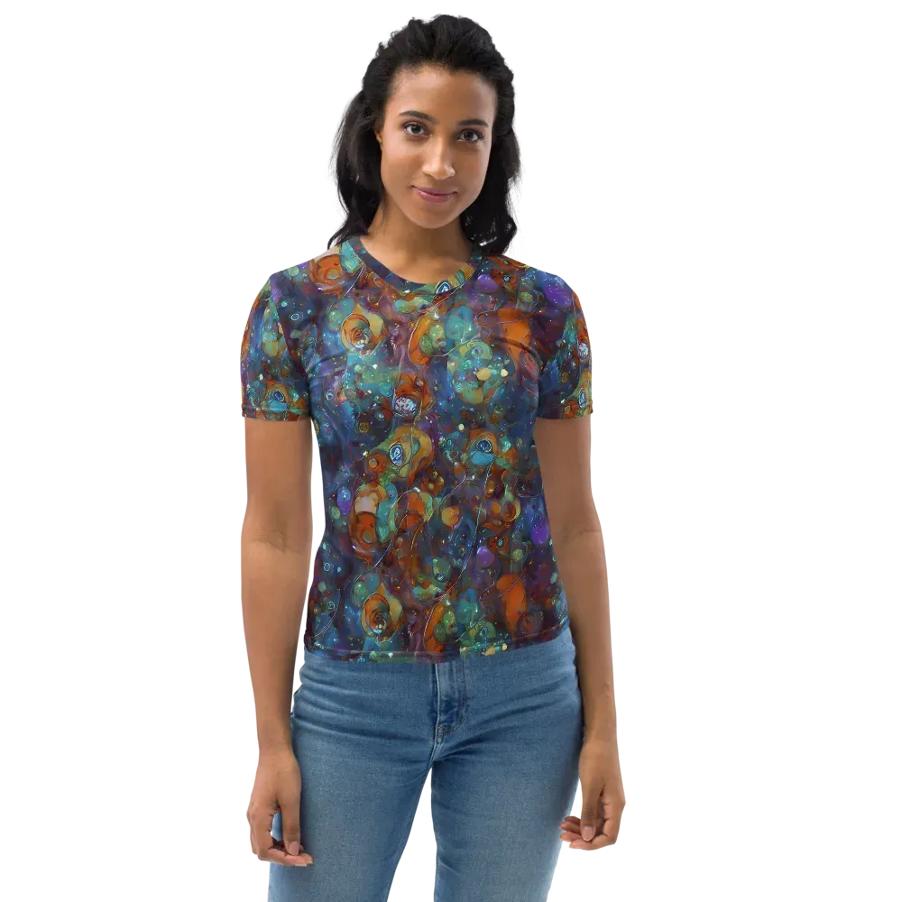 Sapphire Menagerie on Women's Crew Neck T-Shirt — Front