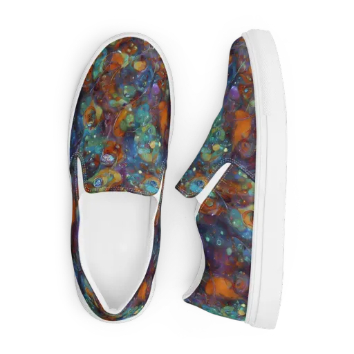 Sapphire Menagerie on a Men's Slip-On Canvas Shoes