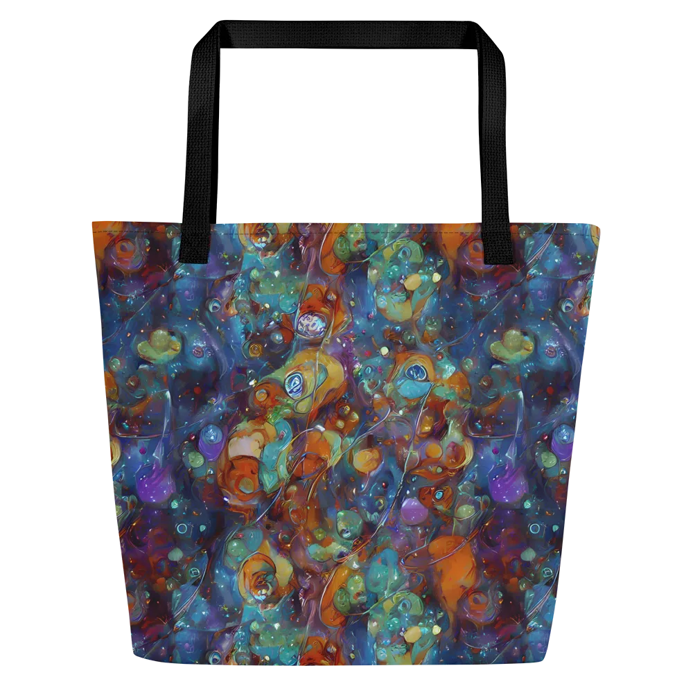 Sapphire Menagerie on Large Tote Bag W/ Pocket — Front