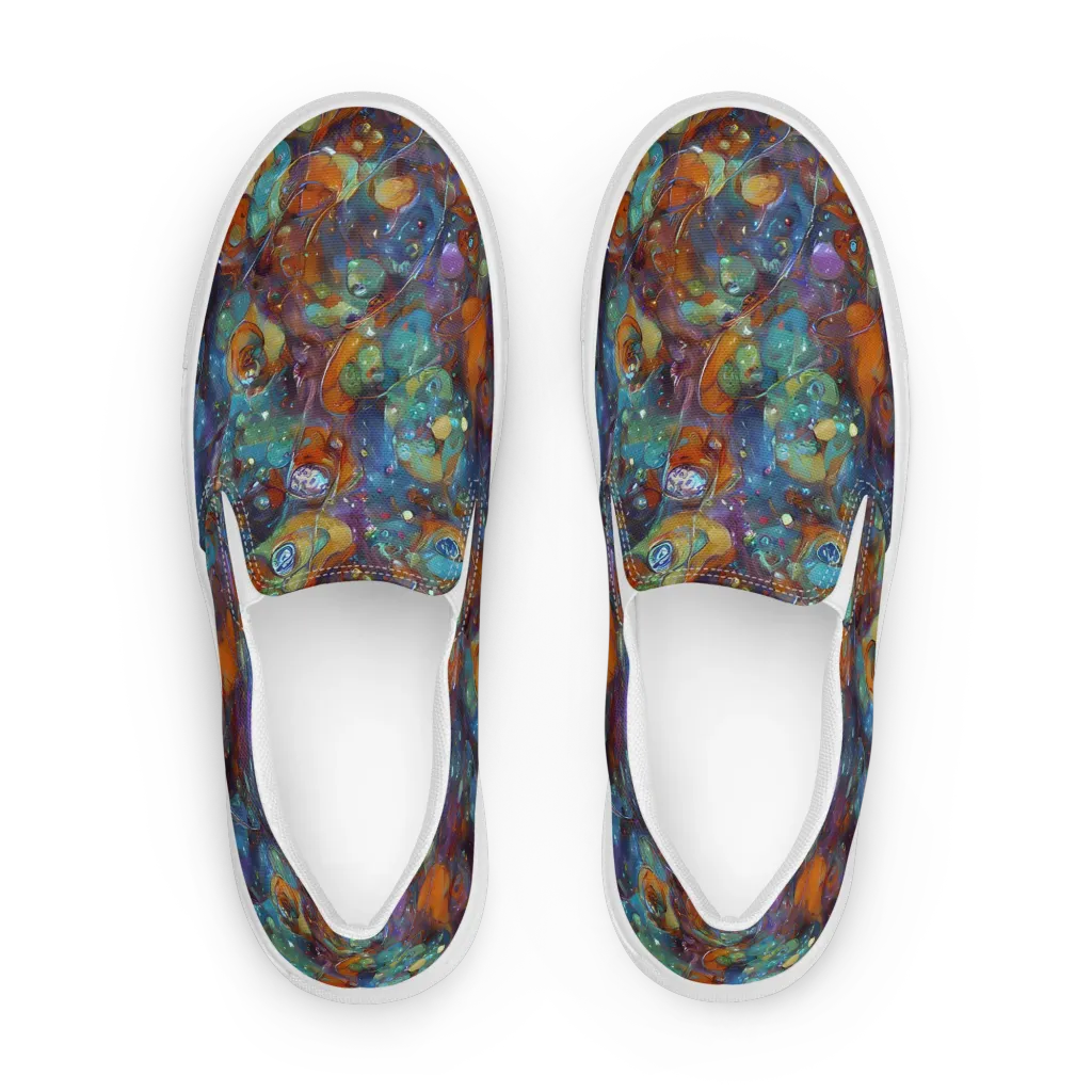 Sapphire Menagerie on Women's Slip-On Canvas Shoes — Front