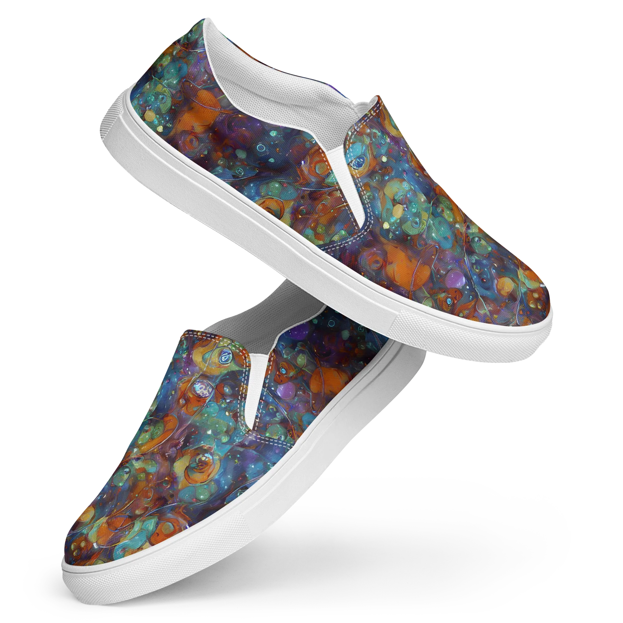 Sapphire Menagerie on Women's Slip-On Canvas Shoes — Front