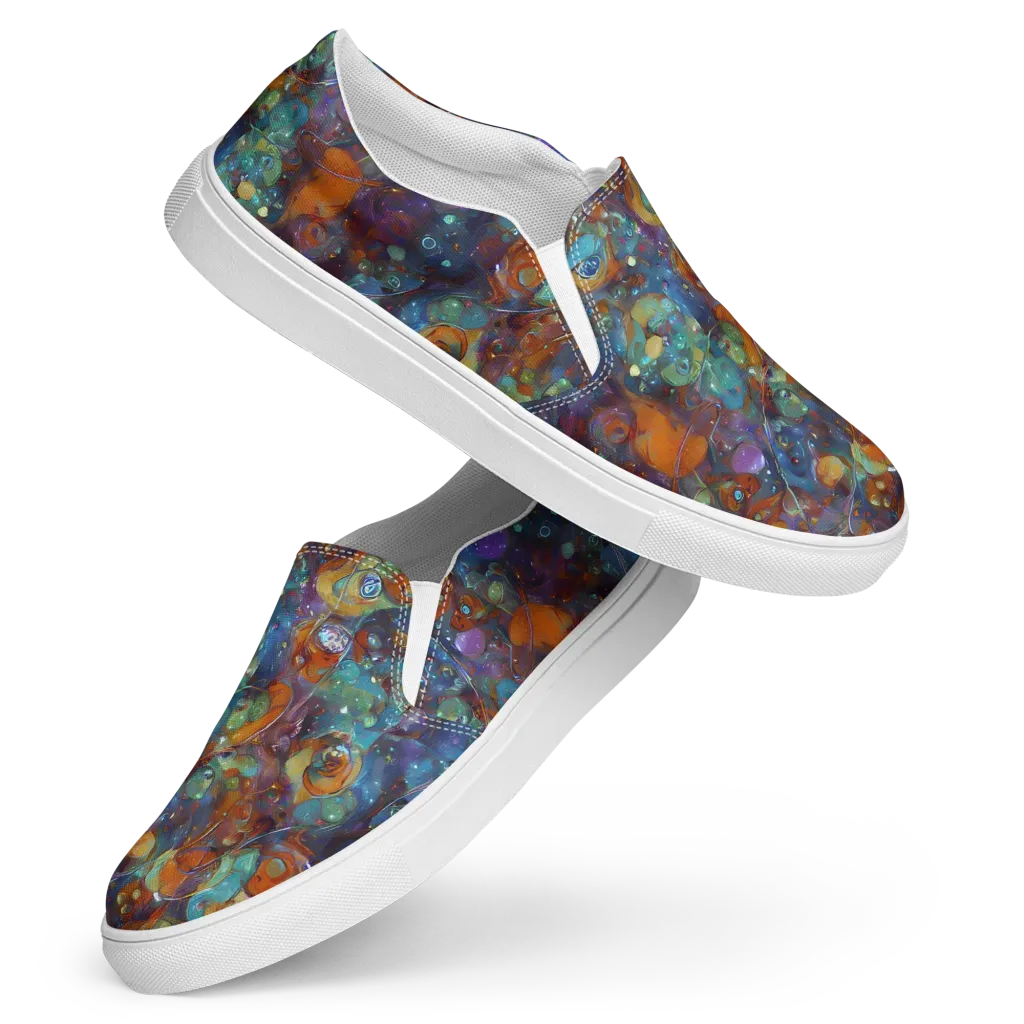 Sapphire Menagerie on Women's Slip-On Canvas Shoes — Front