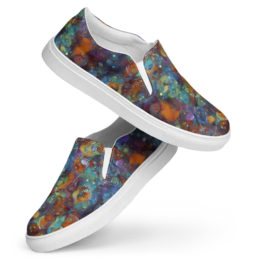 Sapphire Menagerie on a Women's Slip-On Canvas Shoes