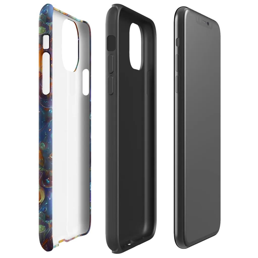 Sapphire Menagerie on Tough Case for iPhone® — Right