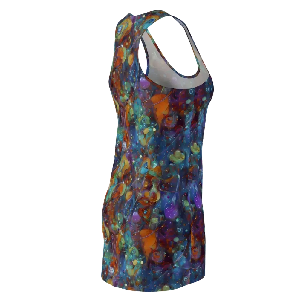 Sapphire Menagerie on Racerback Dress — Back Side
