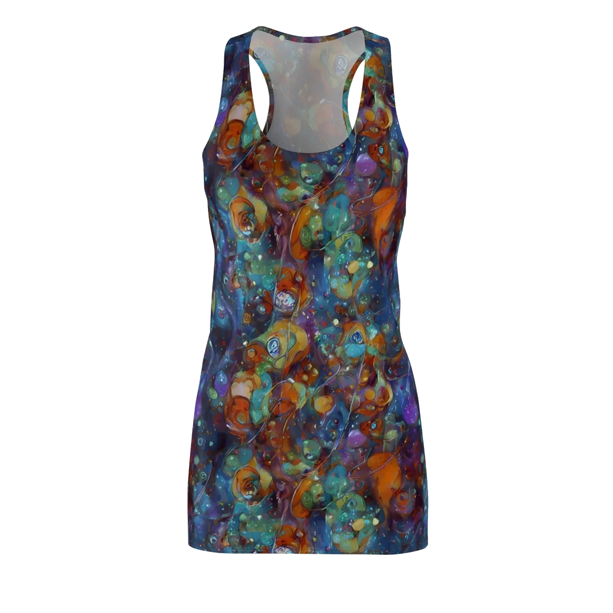 Sapphire Menagerie on Racerback Dress — Front