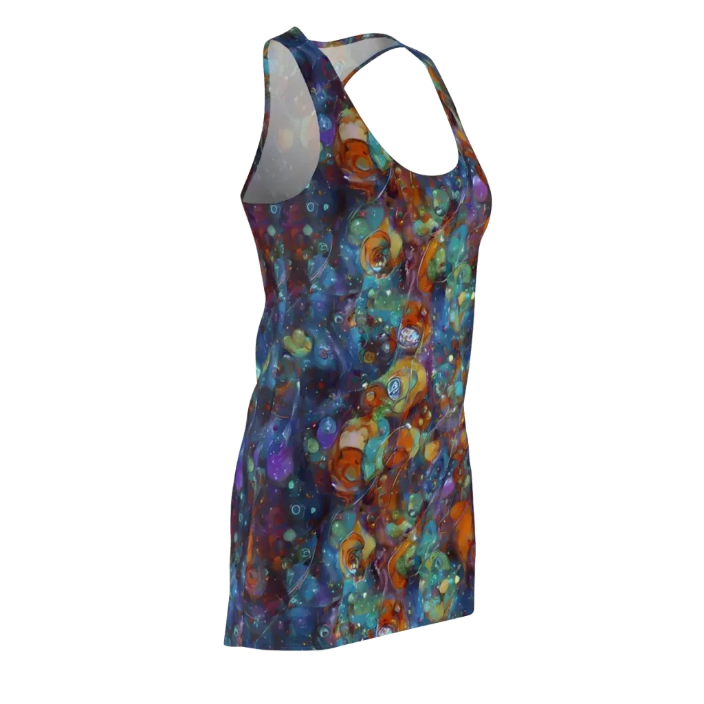 Sapphire Menagerie on Racerback Dress — Front Side