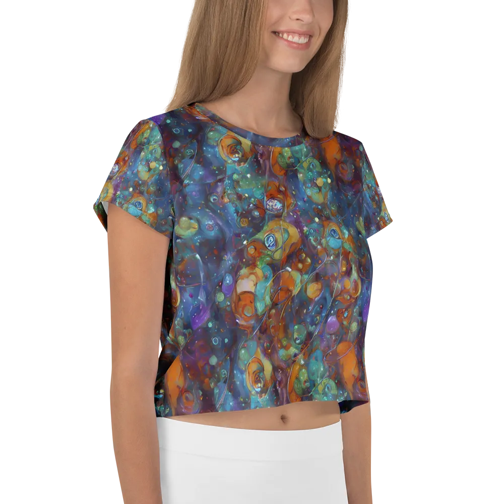 Sapphire Menagerie on Crop Tee — Right