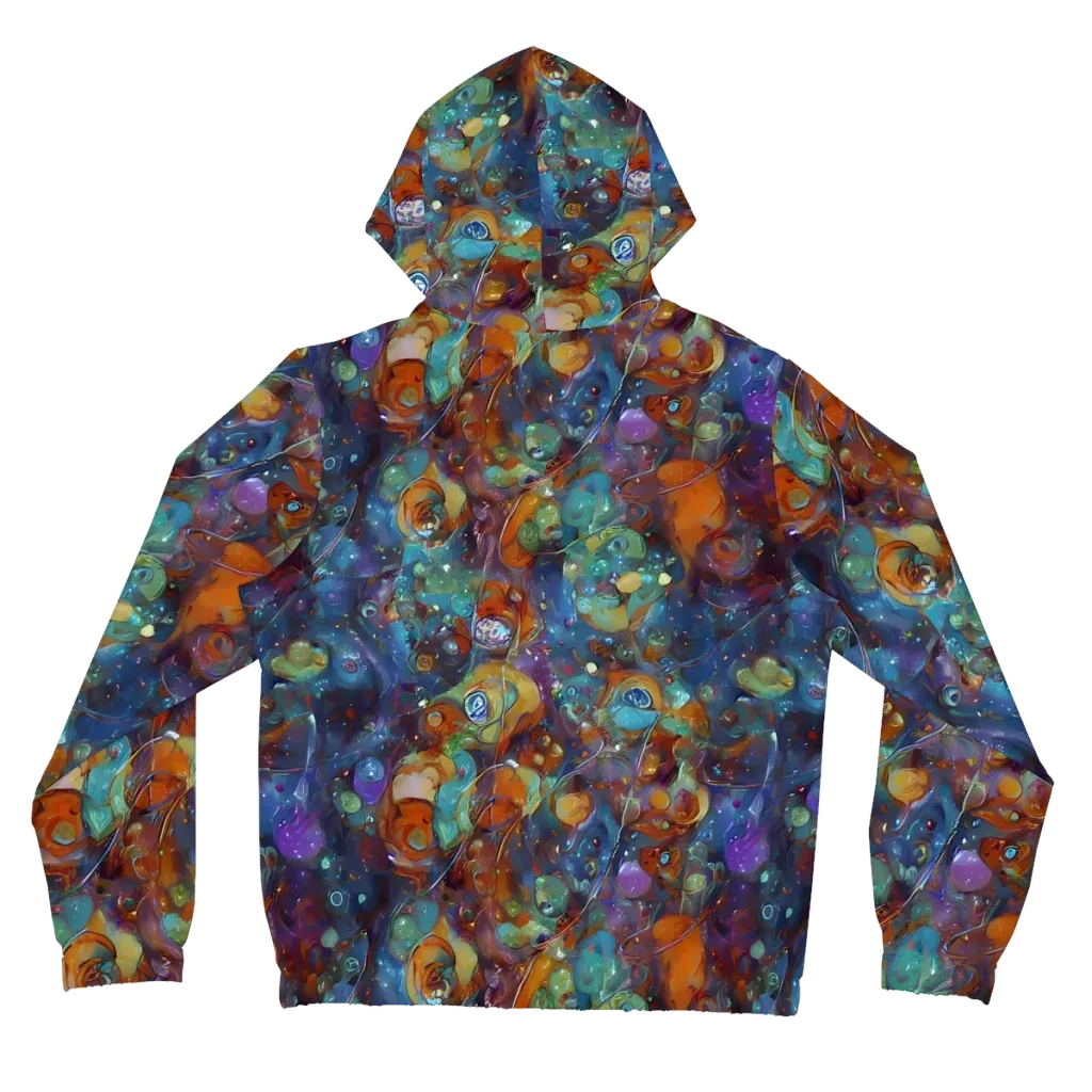 Sapphire Menagerie on Women's Full-Zip Hoodie — Back