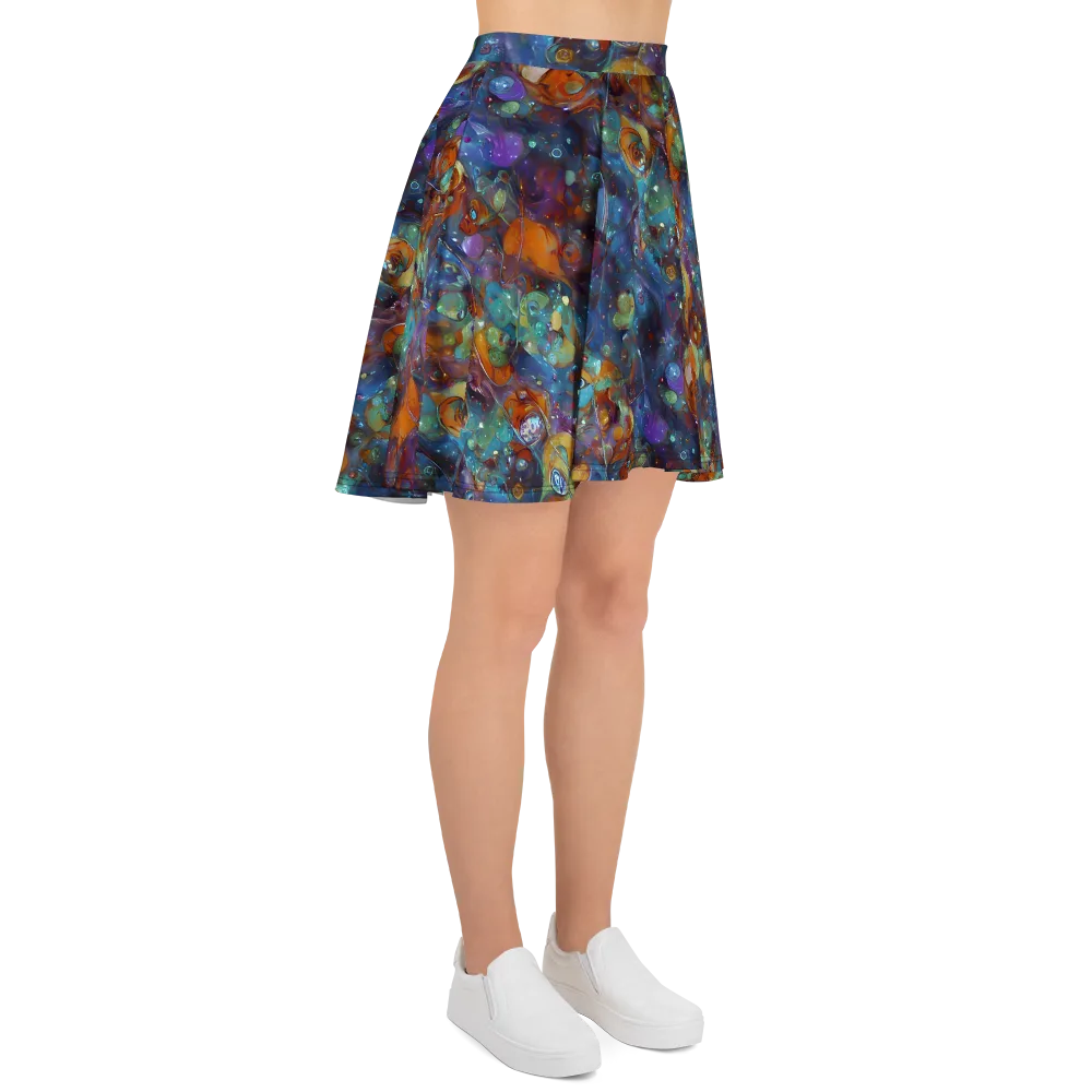 Sapphire Menagerie on Skater Skirt — Right