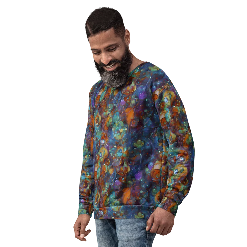 Sapphire Menagerie on Sweatshirt — Left Front