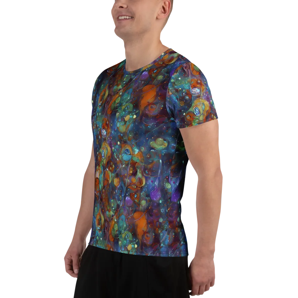 Sapphire Menagerie on Men's Athletic T-Shirt — Left