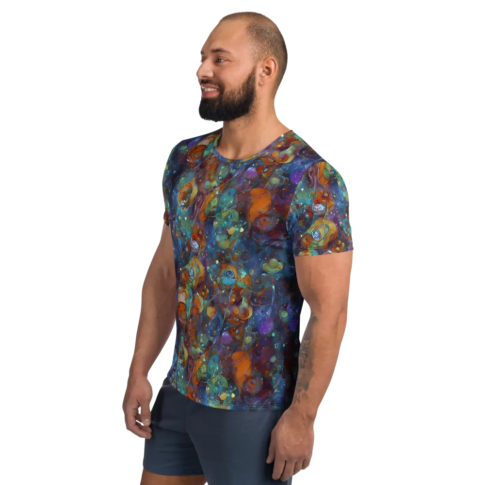 Sapphire Menagerie on Men's Athletic T-Shirt — Left