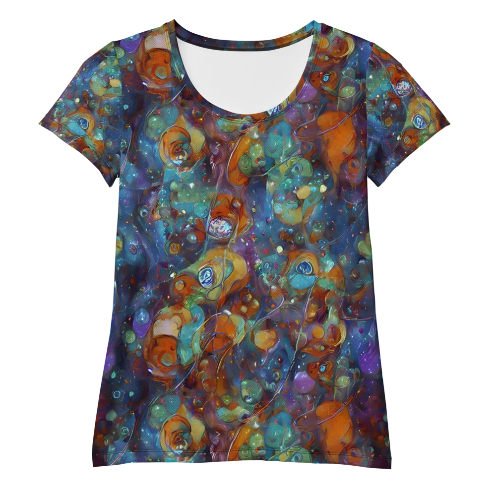 Sapphire Menagerie on Women's Athletic T-Shirt — Front