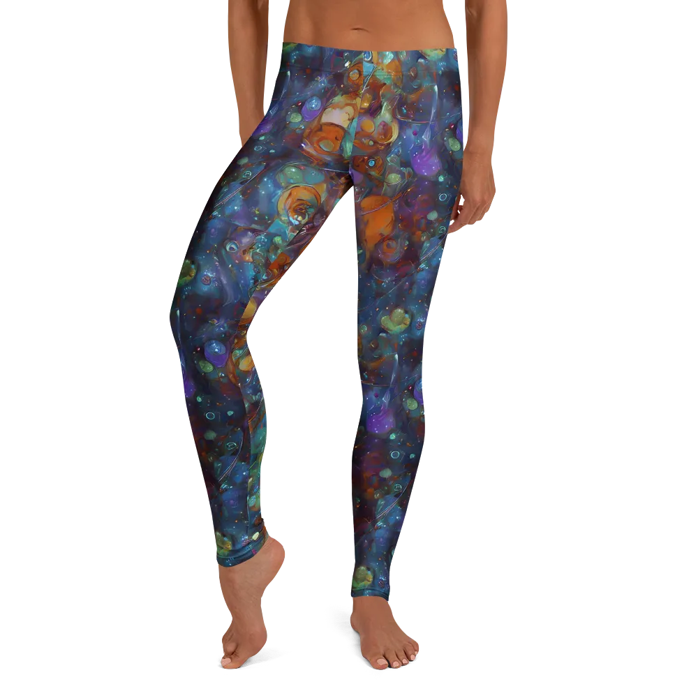 Sapphire Menagerie on Leggings — Front