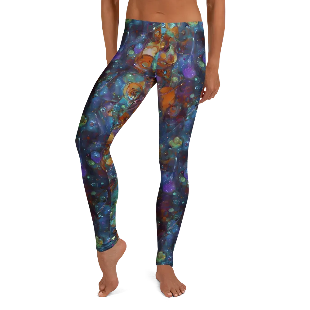 Sapphire Menagerie on Leggings — Front